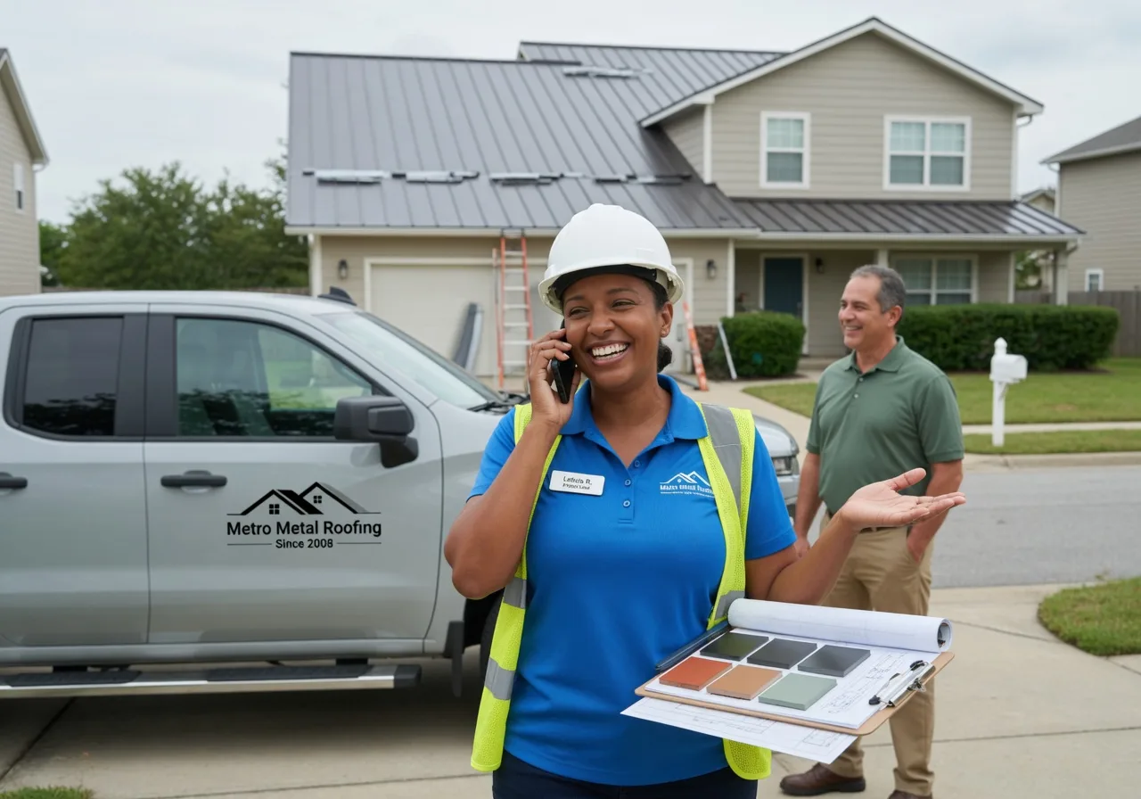 Storm Damage Metal Roof Repair in Claremont, IL